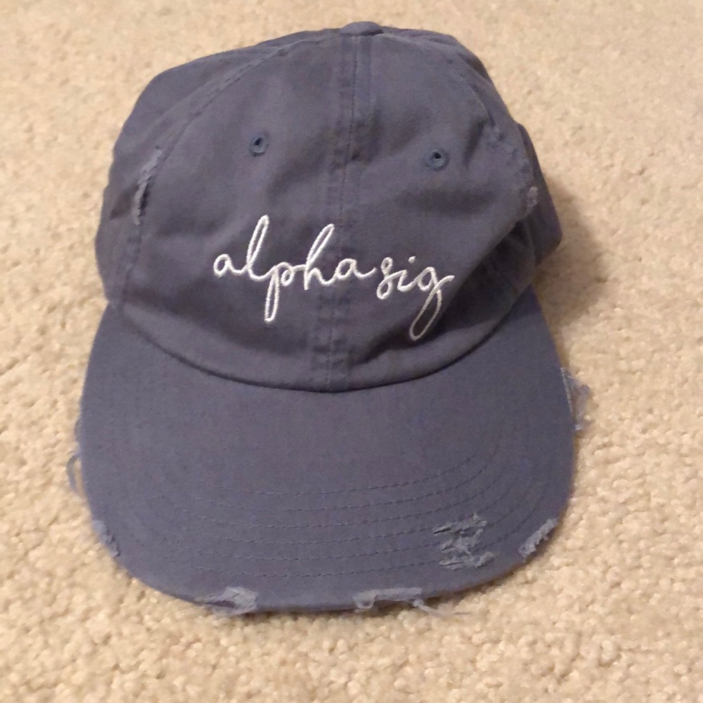 alpha sig baseball hat